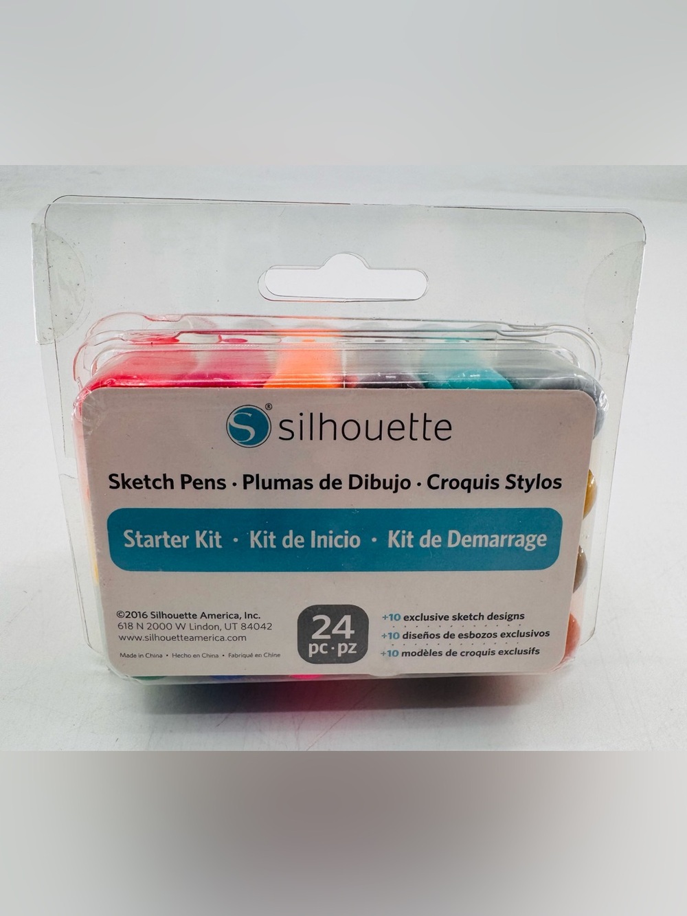 Silhouette Sketch Pen Set 24 Pc Cameo Portrait Curio Models Starter Kit NEW